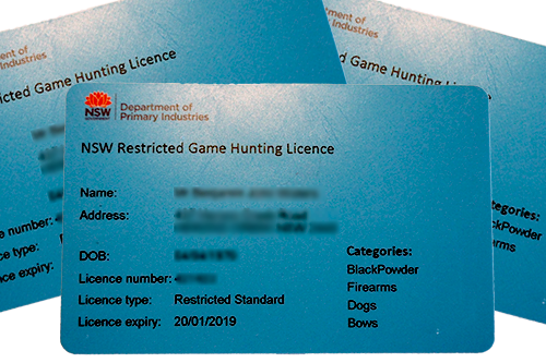 NSW Game Hunting Licence