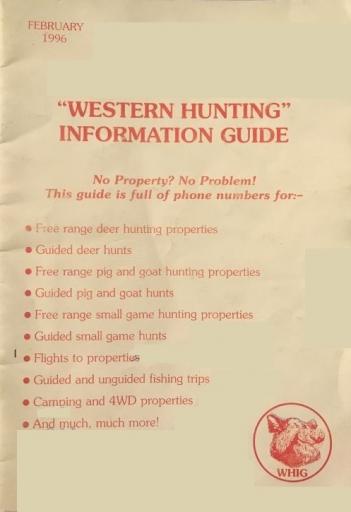 Western Hunting Information guide 2